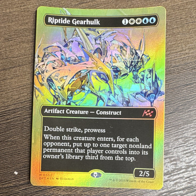 MTG Riptide Gearhulk 0552 Borderless First-Place Foil Aetherdrift Mythic - MINT