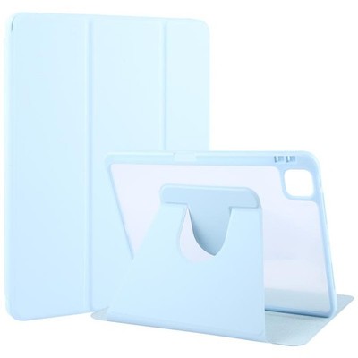 GEBEI Leder Hülle Blau für iPad Pro 11'' 2024/2025 mit drehbarer Halterung und s