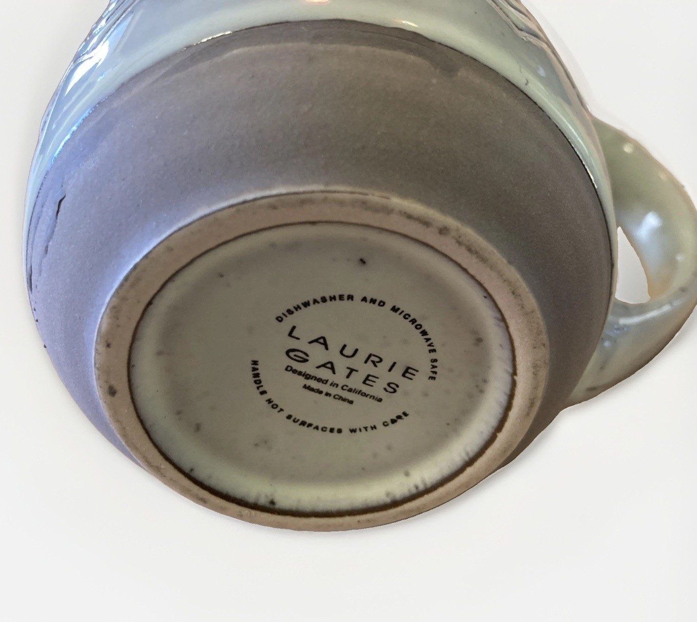 Laurie Gates Coffee Mug Madrina Embossed Chevrons Lt Mint Green ...
