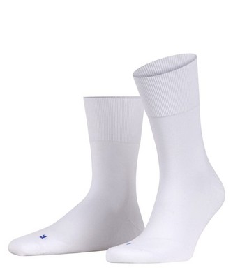 FALKE Unisex Run Socks, Cotton, White (White 2000), 10.5-11.5, 1 Pair