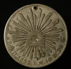 Contemporary Forgery - Mexico 1832 Do RM 8 Reales - 23.6g - XRF 52% Silver!