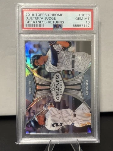 2019 Topps Chrome - Greatness Returns Derek Jeter, Aaron Judge #GRE-6 PSA 10
