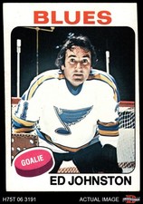1975 Topps #185 Ed Johnston  Blues 4 - VG/EX