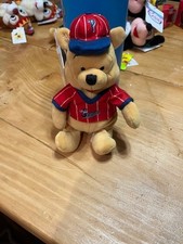 NWT Disney Beanie Baby-Winnie the Pooh dressed for baseball