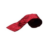 Tommy Hilfiger Red 100% Silk Tie. Imported Silk/Made In USA. Perfect For Xmas.