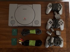 Sony PlayStation 1 PS1 Gray Console Bundle Great Condition OEM Controller Game