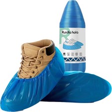 70Pack Disposable Shoe Covers Non-Slip Waterproof CPE Boot Cover Roll Indoor