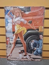 Pinup Girl vintage metal sign Retro Man Cave Wall Decor Item #N-02