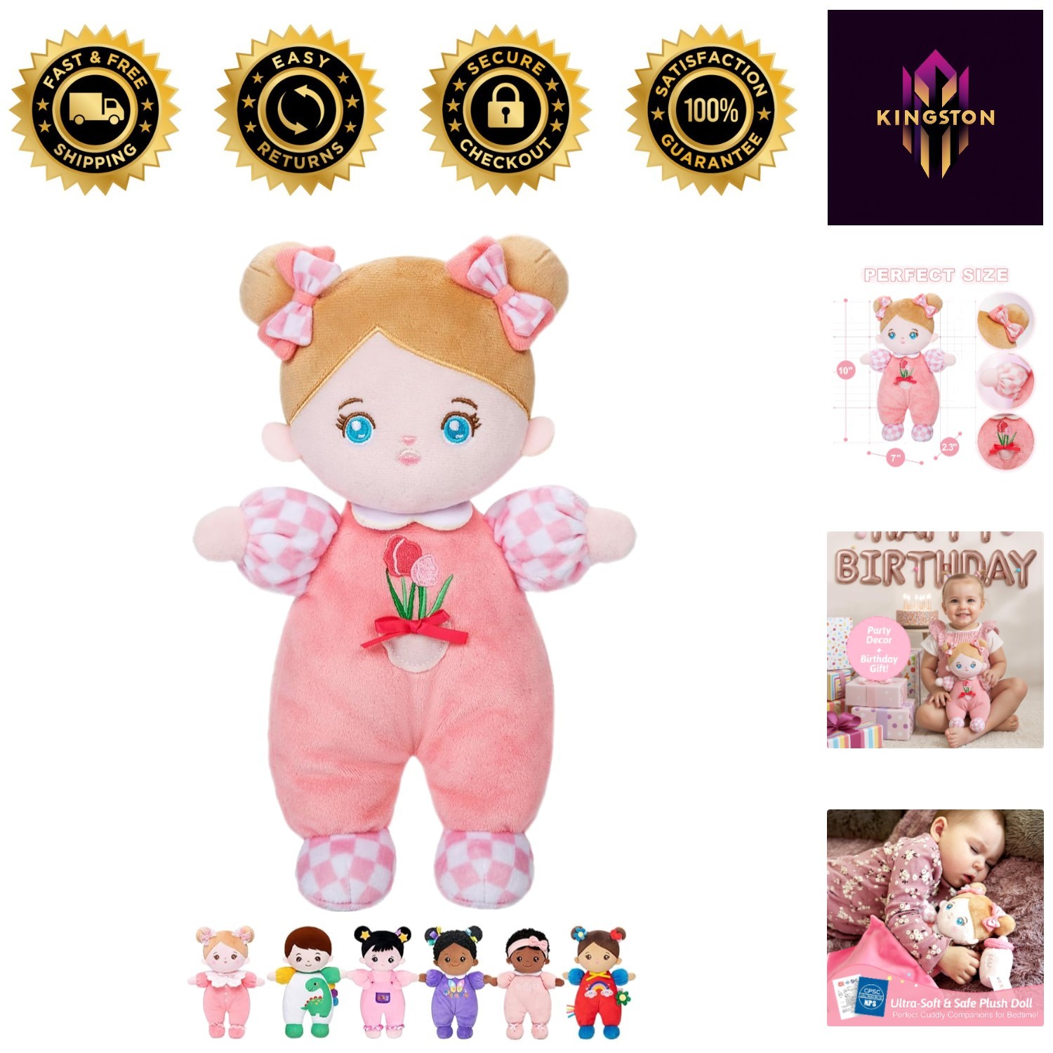Soft and Safe Baby Doll for 1  Old - Ideal Gift for Toddler 