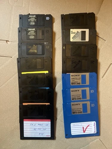 💾 3,5” HD Disketten (1,44 MB) – 14 Stück Maxell & Sony – FAT formatiert