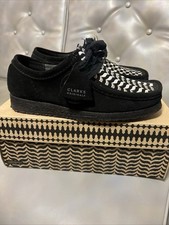 Clarks Originals Wallabee x Slam Jam Black Suede Casual Shoes Size U.S. 10