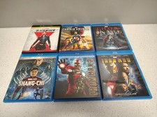 Marvel Lot of 6 Bluray Movies Black Widow, Iron Man, Thor, Captain America, etc.