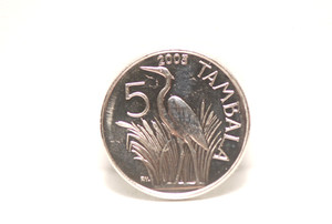 Malawi, 2003 5 Tambala, KM32.2, Purple Heron, NT, 5-14