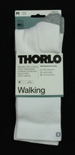 Thorlos Men's Light Cushion Crew Mid Calf Walking Socks ZG3 White Medium NWT
