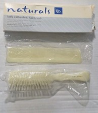 NEW NOS Vintage Stanley Lady Catherine Nylon 5 Row Bristle Brush & Comb Set