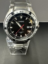 Casio MTP-1306D-1A Stainless Steel Black Dial Men  s Watch