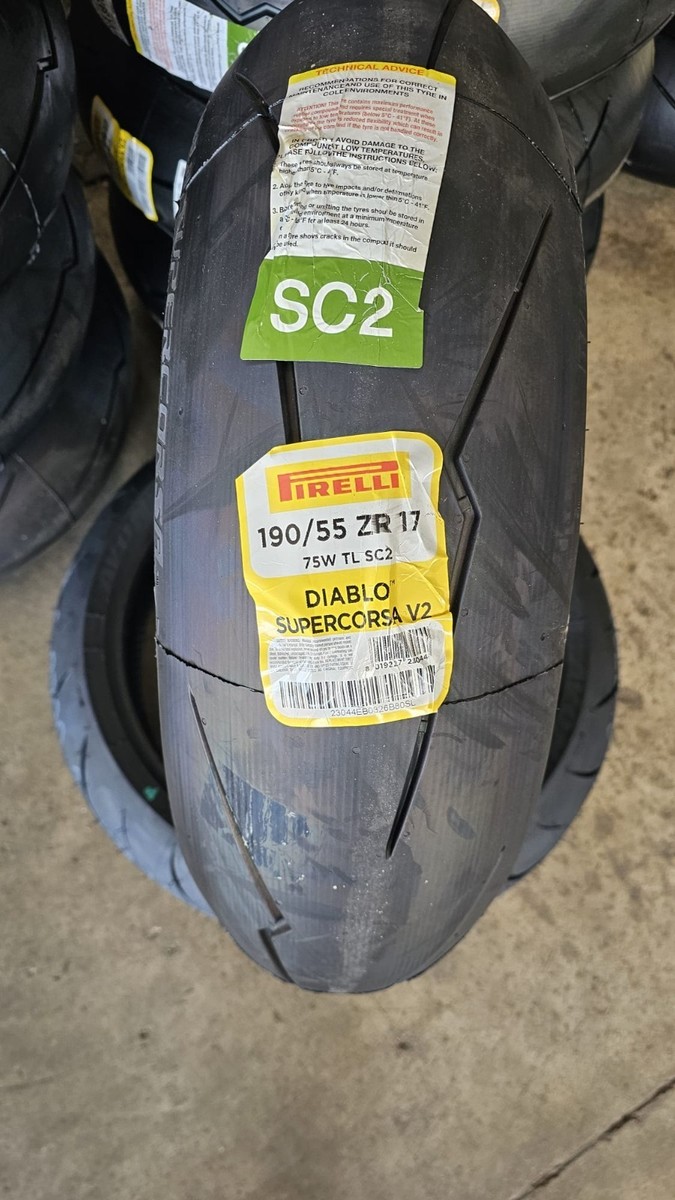 Pneumatico Posteriore 190/55 ZR17 75W PIRELLI DIABLO SUPERCORSA V2
