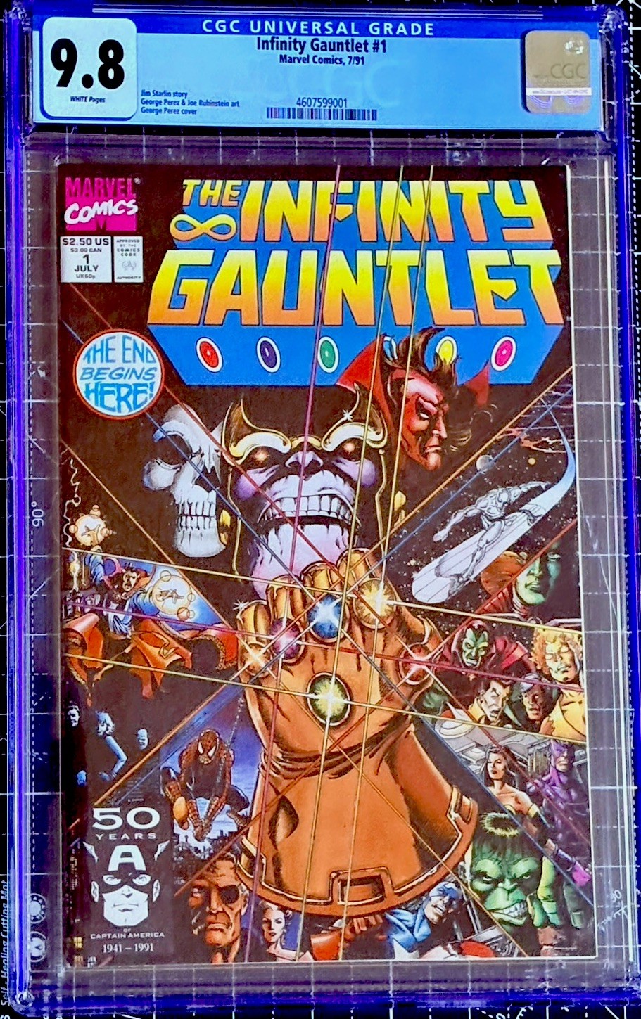 アメコミリーフ Infinity Countdown #1 CGC サイン入り Infinity Countdown: Black Widow #1 Signed – Bill Sienkiewicz Art
