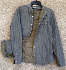 AllSaints Spitalfields Shacket Quilted Jack's Place Shirt Jacket Mens Size Small