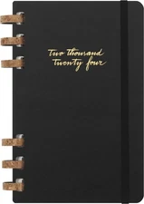 Moleskine Spiral 12 Month 2024 Solar Year Planner, Hard Cover, Large (5" x 8....