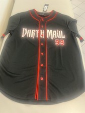 STAR WARS DARTH MAUL BASEBALL JERSEY. BRAND NEW. ADULT SIZE MEDIUM