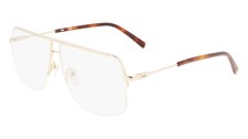 NEW MCM 2158 713 Gold Shiny Eyeglasses 59/11/145