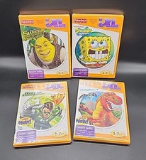 Fisher Price IXL Learning System Lot Of 4 New Games SpongeBob Imaginext Shrek 