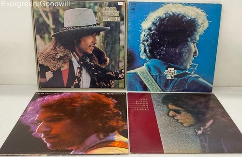 Collection of Vintage Bob Dylan Vinyl Records
