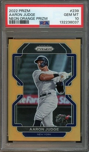 2022 Prizm #239 Aaron Judge /100 GEM-MT  PSA 10 POP 1 New York Yankees 8037