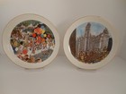 Pair of 1973 Franklin McMahon's Limited Edition Chicago Collection Plates — photo 1