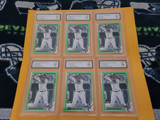 WOW!  (6)  GRADED 10  2021  JULIO RODRIGUEZ  BOWMAN GREEN ROOKIE CARDS #d/399 $$