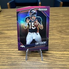 TIM TEBOW 2025 PANINI PRIZM BLACK PURPLE PRIZM /99 DENVER BRONCOS