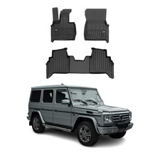 Fußmatten Gummimatten für Mercedes G-Klasse W464 2022-2026 Premium Schwarz 3x Fußmatten Gummimatten für Mercedes G-Klasse W464 2022-2026 Premium Schwarz 3x