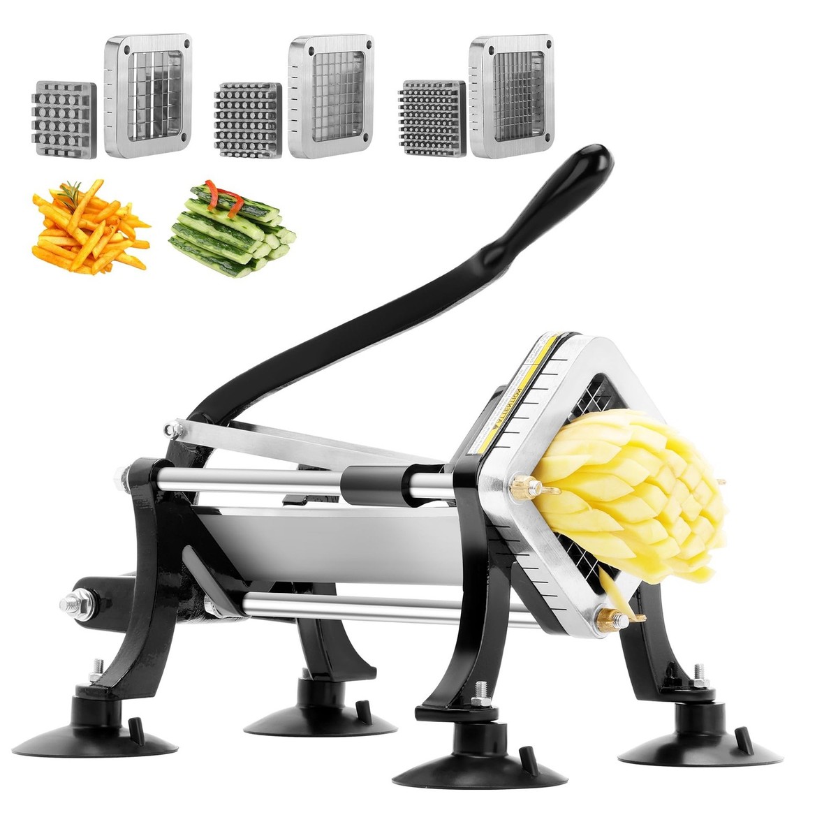 Commercial French Fry Cutter, Potato Cutter with 1/4