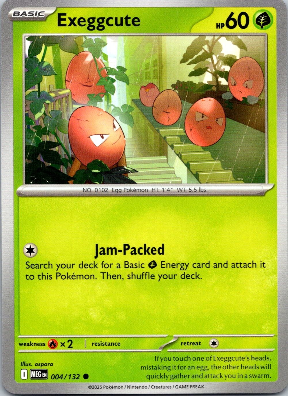 Exeggcute - 004/132 - Mega Evolution - Regular