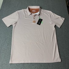 Bogey Bros Finger Print Golf Polo Shirt Large Men  s Performance Stretch Texas