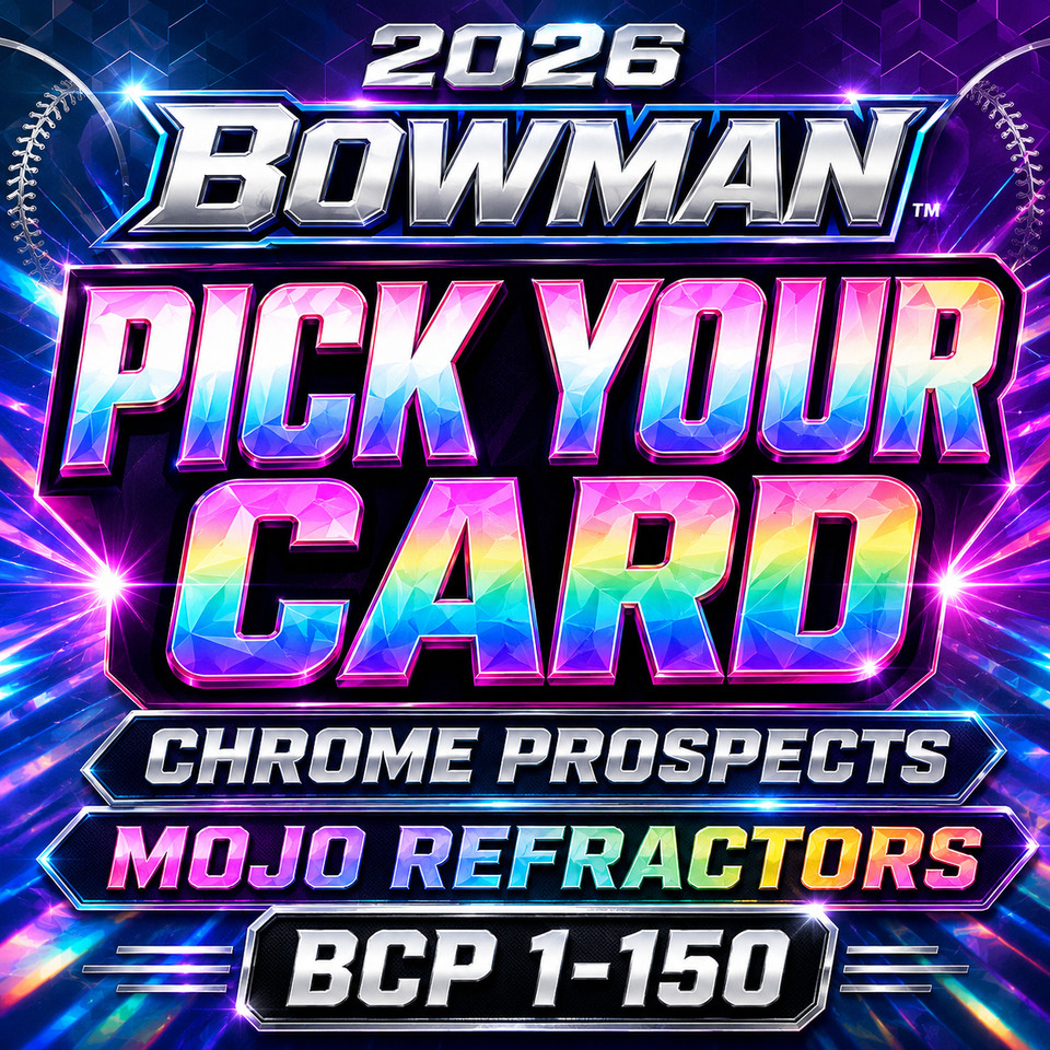 2026 Bowman Chrome Prospects Mojo Refractor BCP - Pick Your Card - Mega Box NM