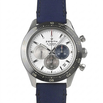 Zenith Chronomaster Sport 03.3100.3600/69.C823 Serviced Polished Blue Strap