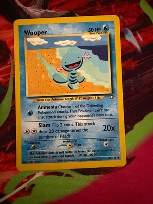 Wooper 82/111 Unlimited Neo Genesis Common Pokemon Card
