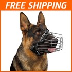 Adjustable Steel Basket Muzzle for Dogs