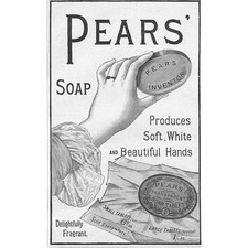 PEARS SOAP Victorian Advertisement 1899