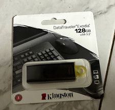 Kingston DataTraveler Exodia 128GB USB 3.2 Flash Drive Black