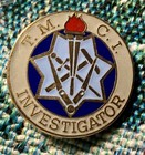 Traffic Management & Collision Investigator USMC  MOS 58 Lapel Pin T.M.C.I. used — photo 1