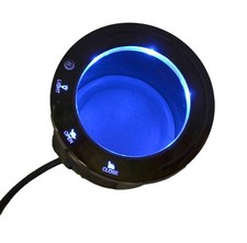 Recliner Cup Holder, Blue LED Lighting and Touch Sensor Controls, HX43HRL-1