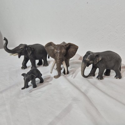 Vintage Schleich Elefant Konvolut X4 selten eingestellt 