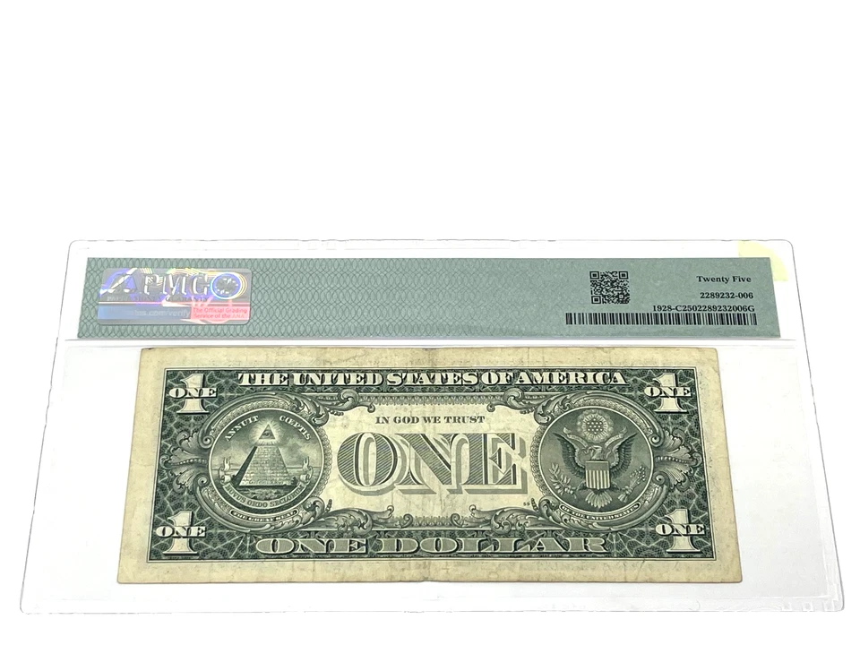 2003 $1 One Dollar, FEDERAL RESERVE NOTE Philadelphia,' PMG 25 Very Fine', (#25) - Image 2 of 2