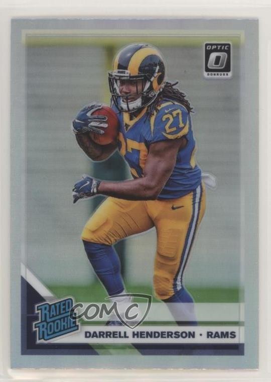 2019 Panini Donruss Optic Rated Holo Prizm Darrell Henderson #160 Rookie RC 09z3