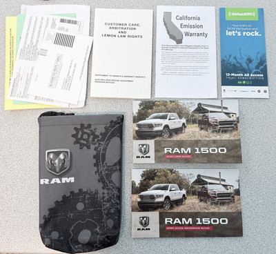 2020 DODGE RAM 1500 OWNERS MANUAL OPERATORS USER GUIDE BOOK WITH CASE & MORE