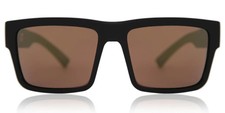 SPY Montana Soft Matte Black Sunglasses - Happy Bronze Gold Mirror