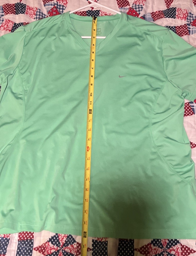 Nike Court Dri-Fit V-Neck T-Shirt/ Mint Green Color-Men’s Small thumbnail 8